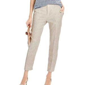 Banana Republic Avery Linen Pants Color Natural Tan Size 6 (NWT)